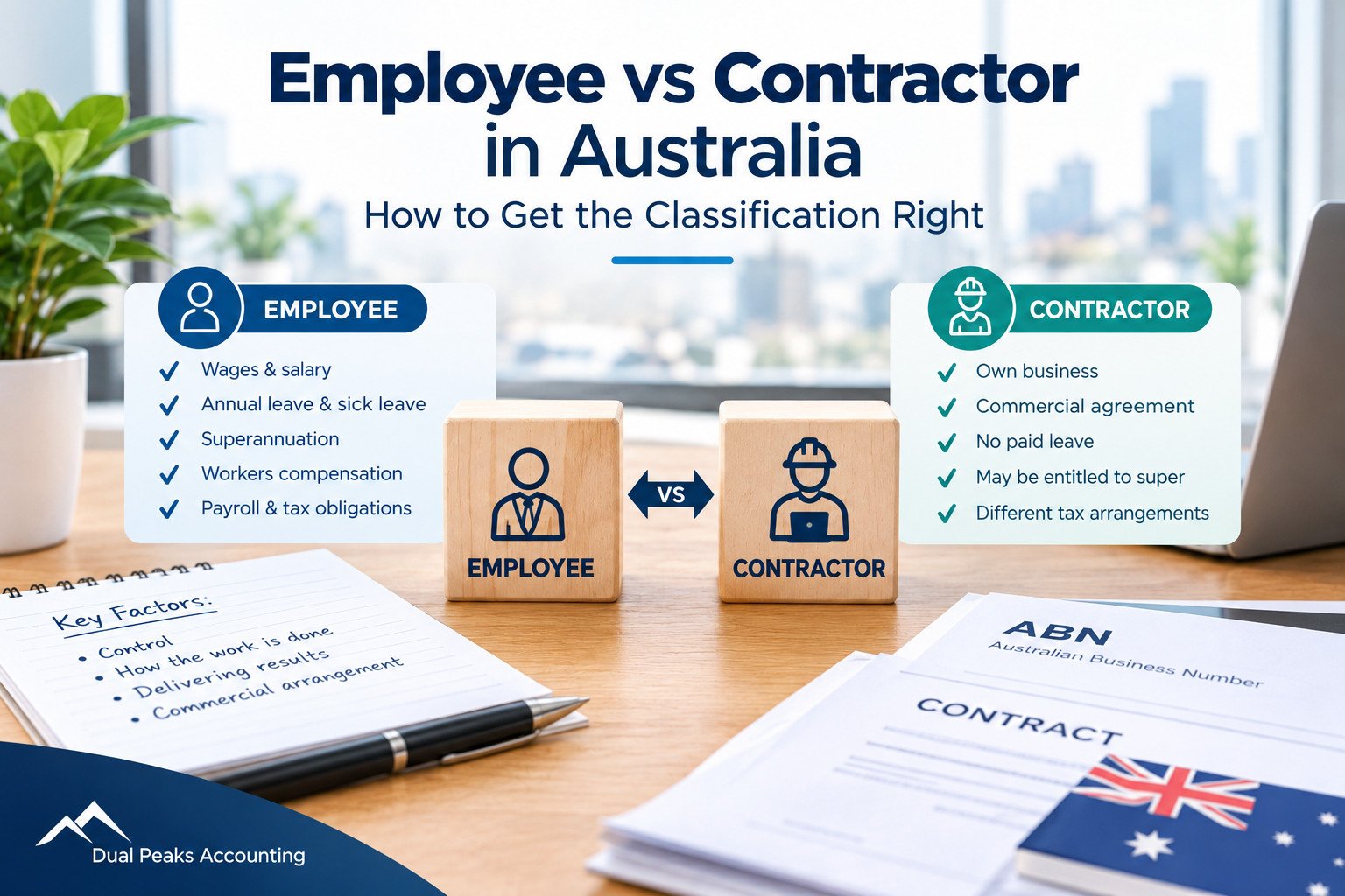 Employee vs Contractor in Australia: How to Get the Classification Right