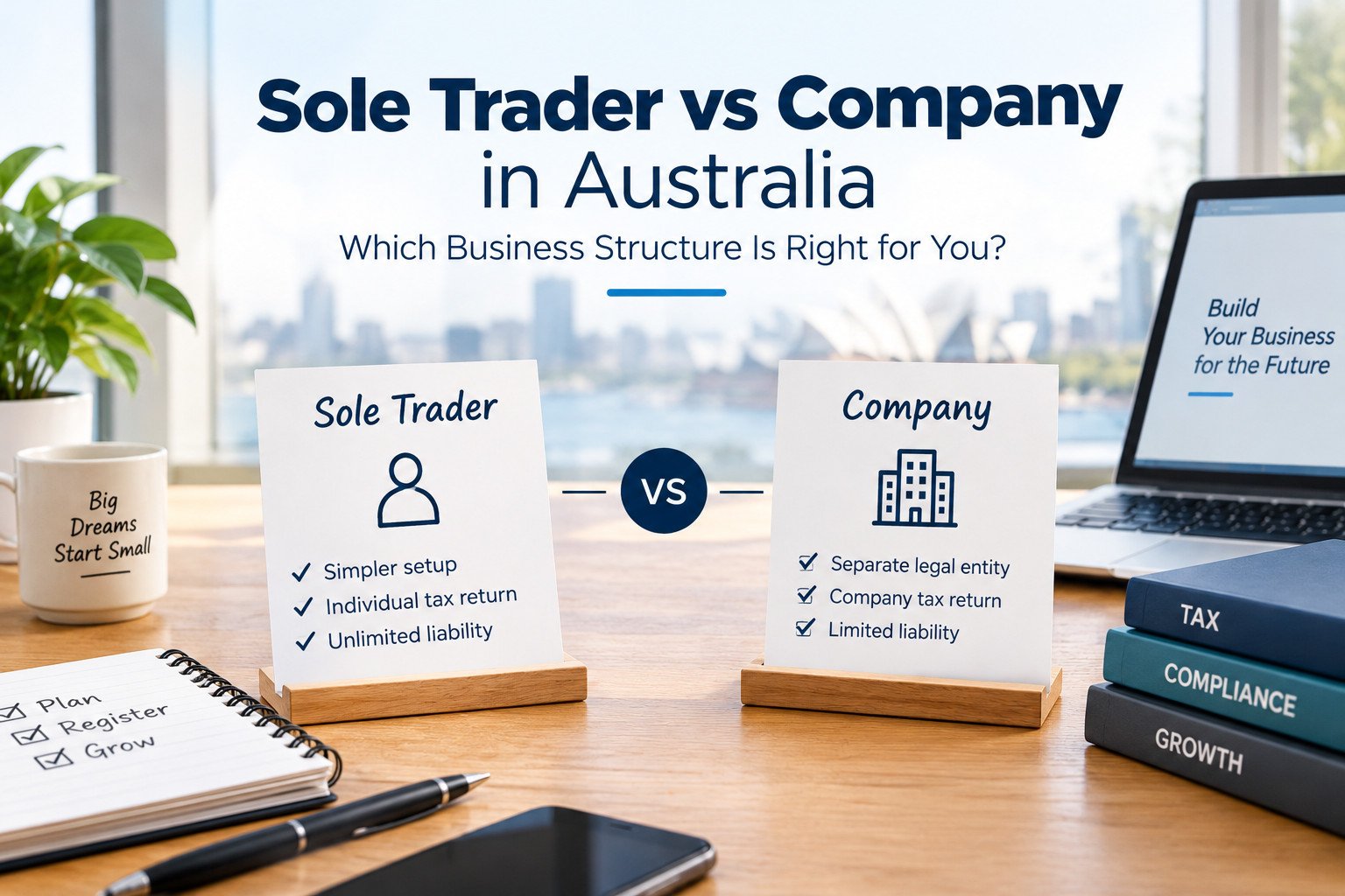 Sole Trader vs Company in Australia: Which Business Structure Is Right for You?